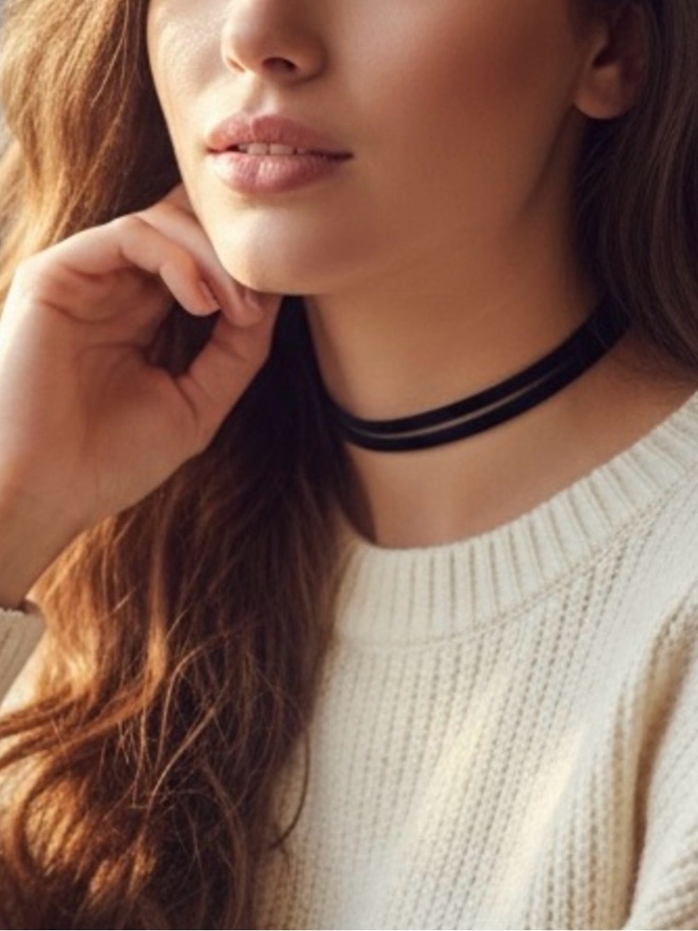NWT Black double multi layer choker - Picture 1 of 1